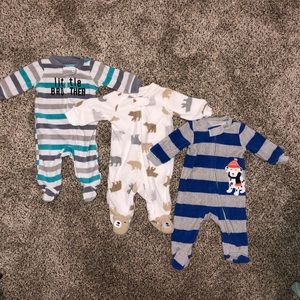 Carter’s fleece pajamas, Newborn